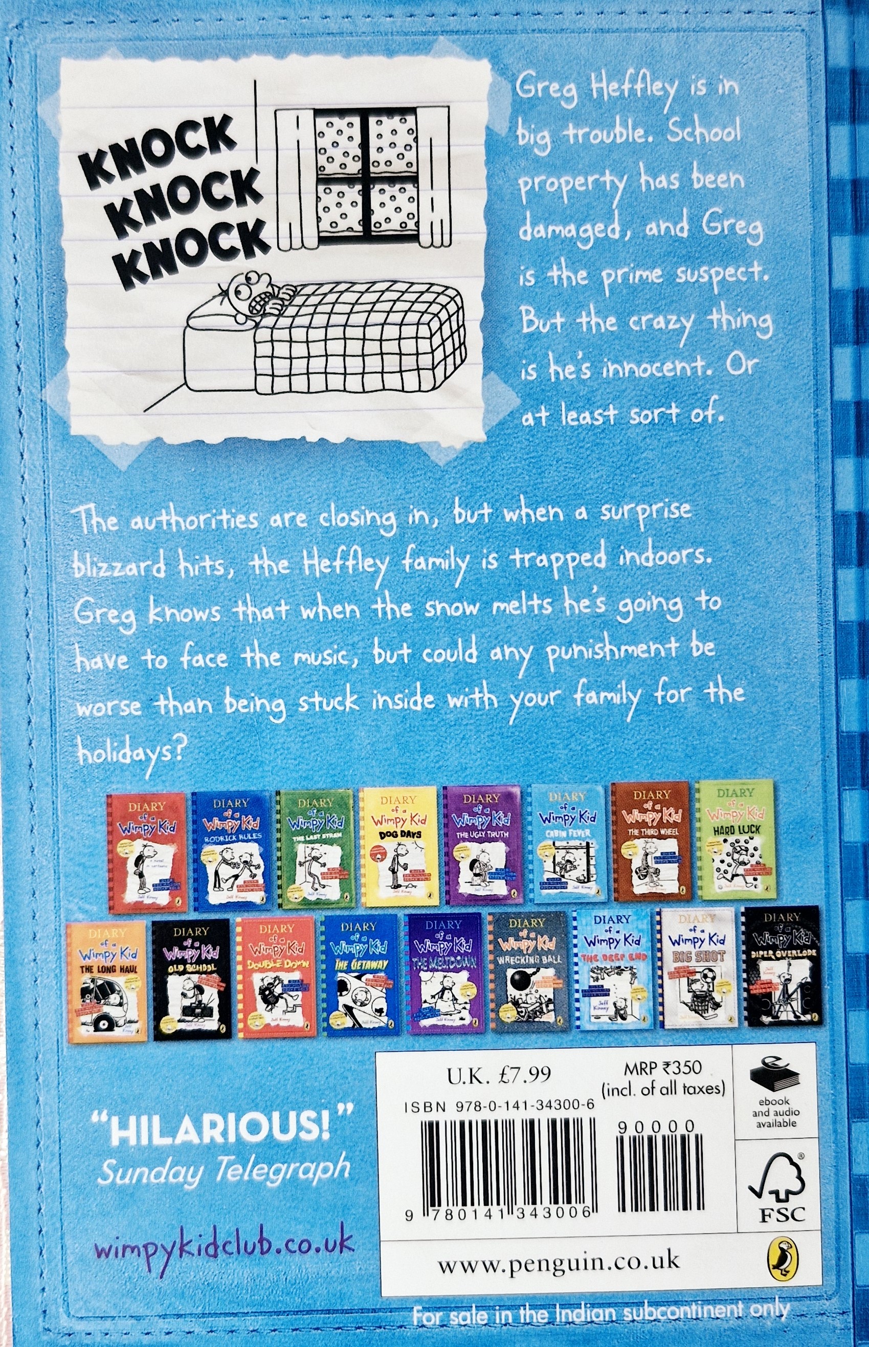 Diary Of a Wimpy Kid - CABIN FEVER