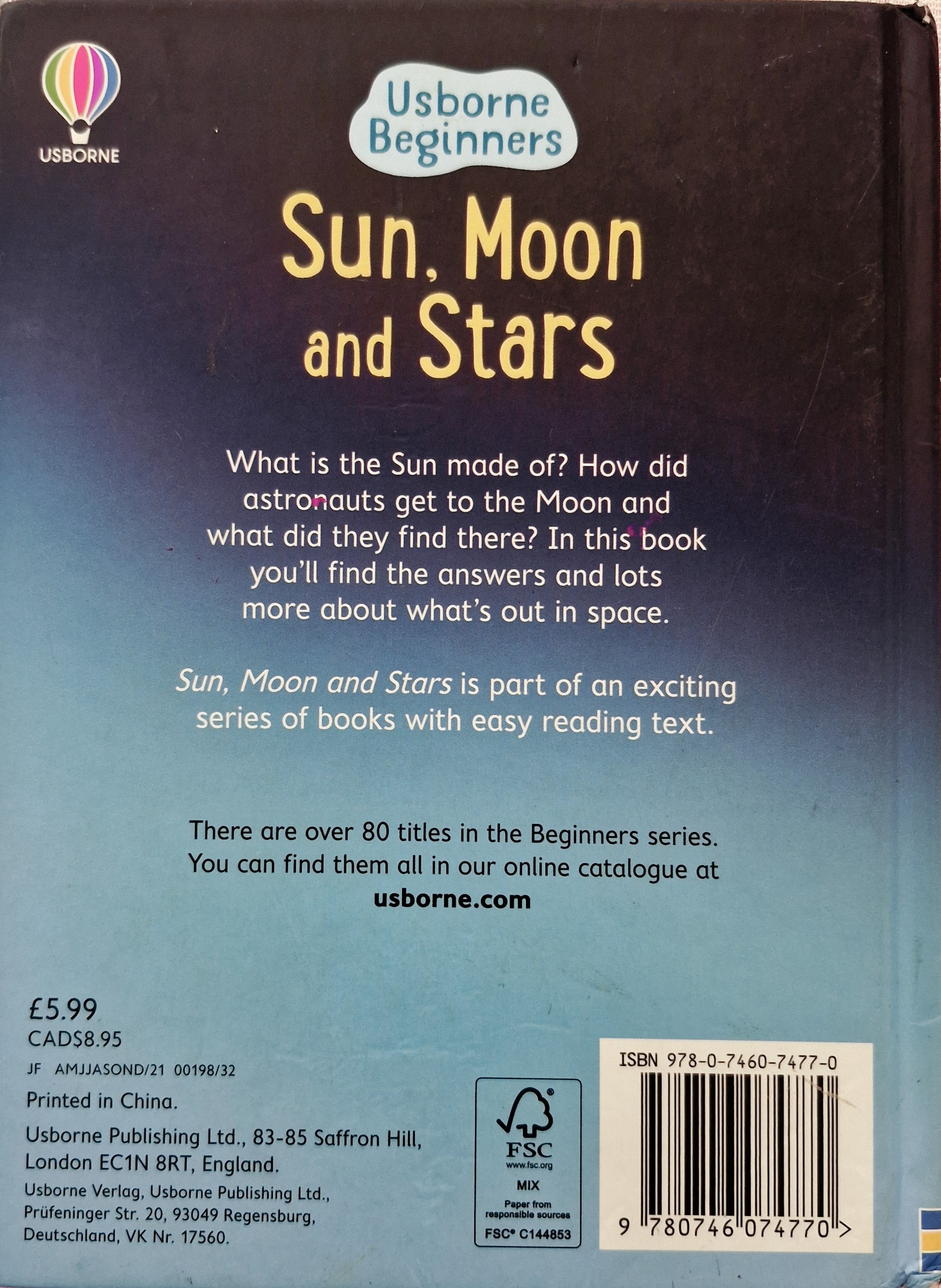 Sun, Moon and Stars - Usborne 