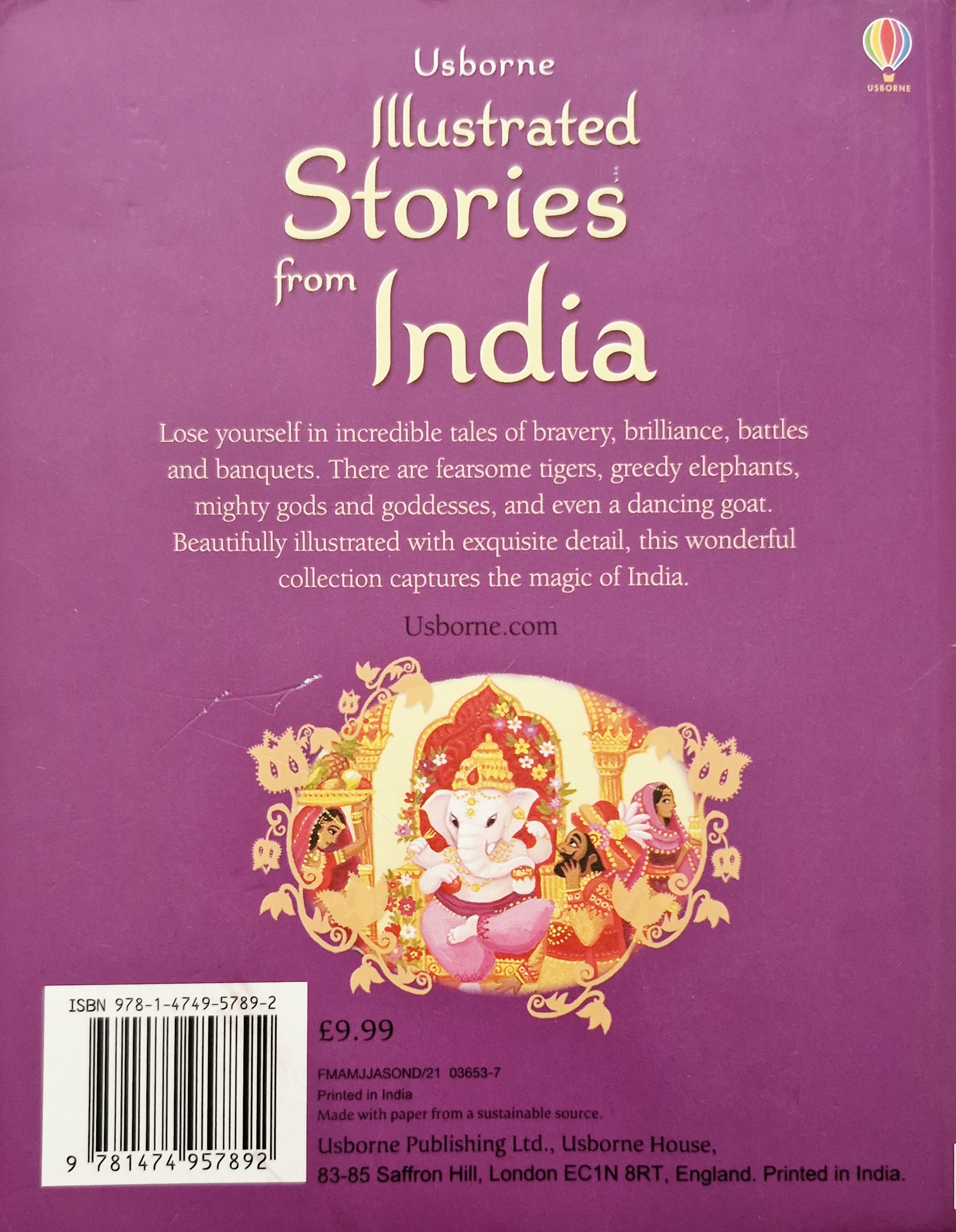 Usborne-Illustrated stories from India