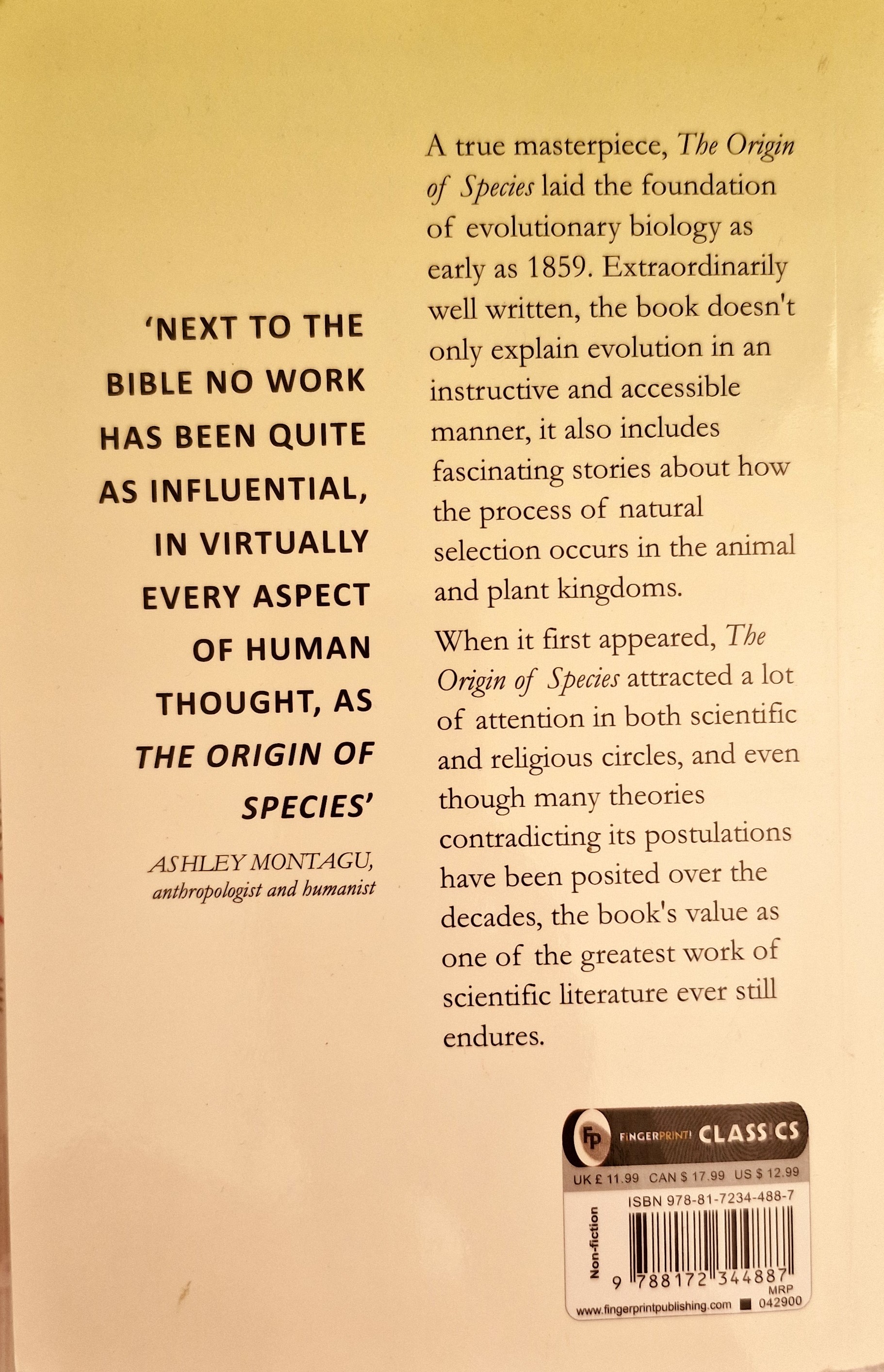 The Origin of Species - Charles Darwin