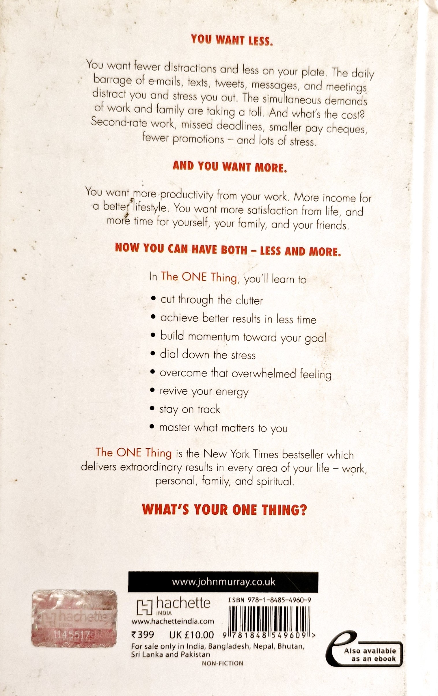 The One thing