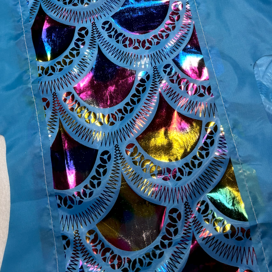 Turquoise Iridescent Flow Dragon