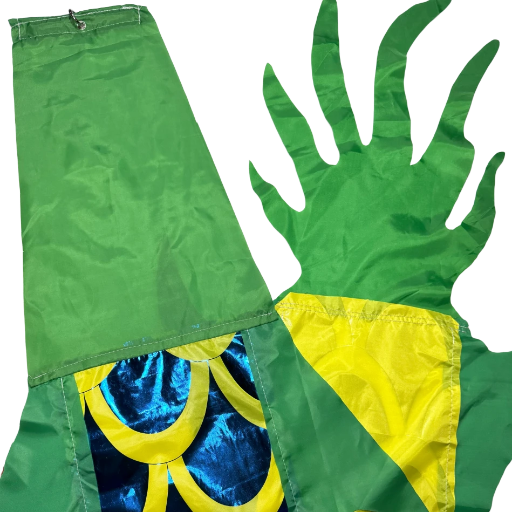 Green & Blue Metallic Flow Dragon