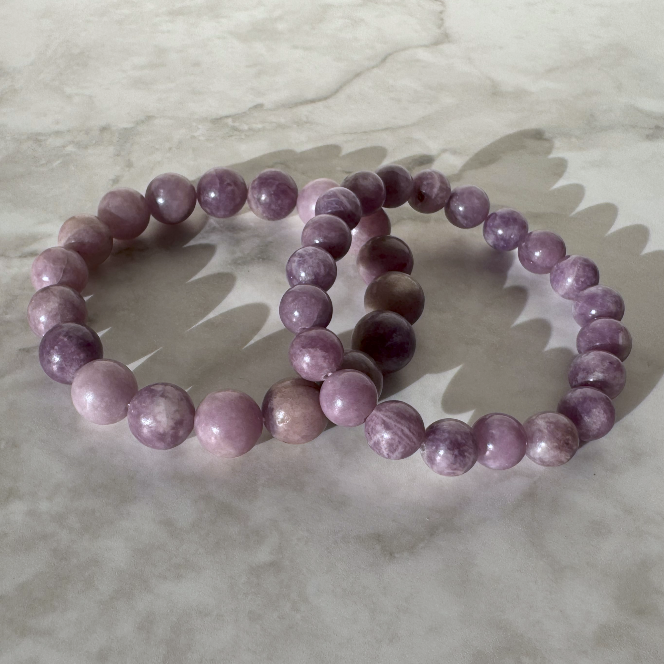 Lilac Lepidolite Bracelet (10mm)