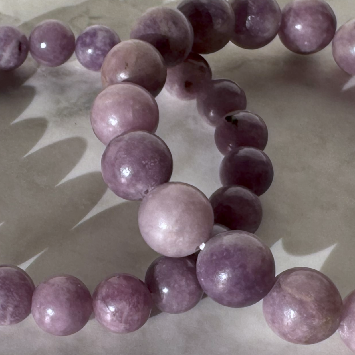 Lilac Lepidolite Bracelet (10mm)