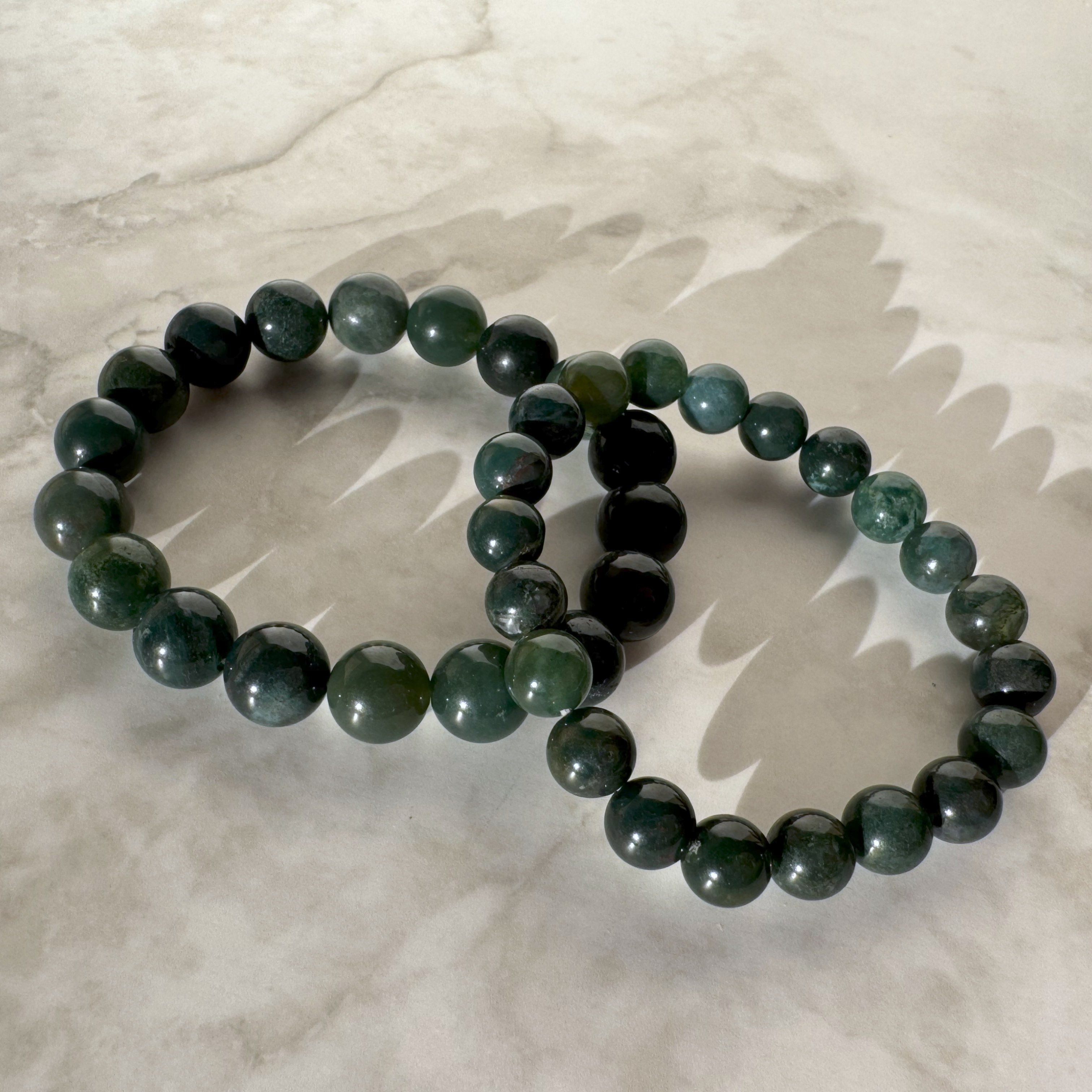 Green Moss Agate Bracelet (8mm)