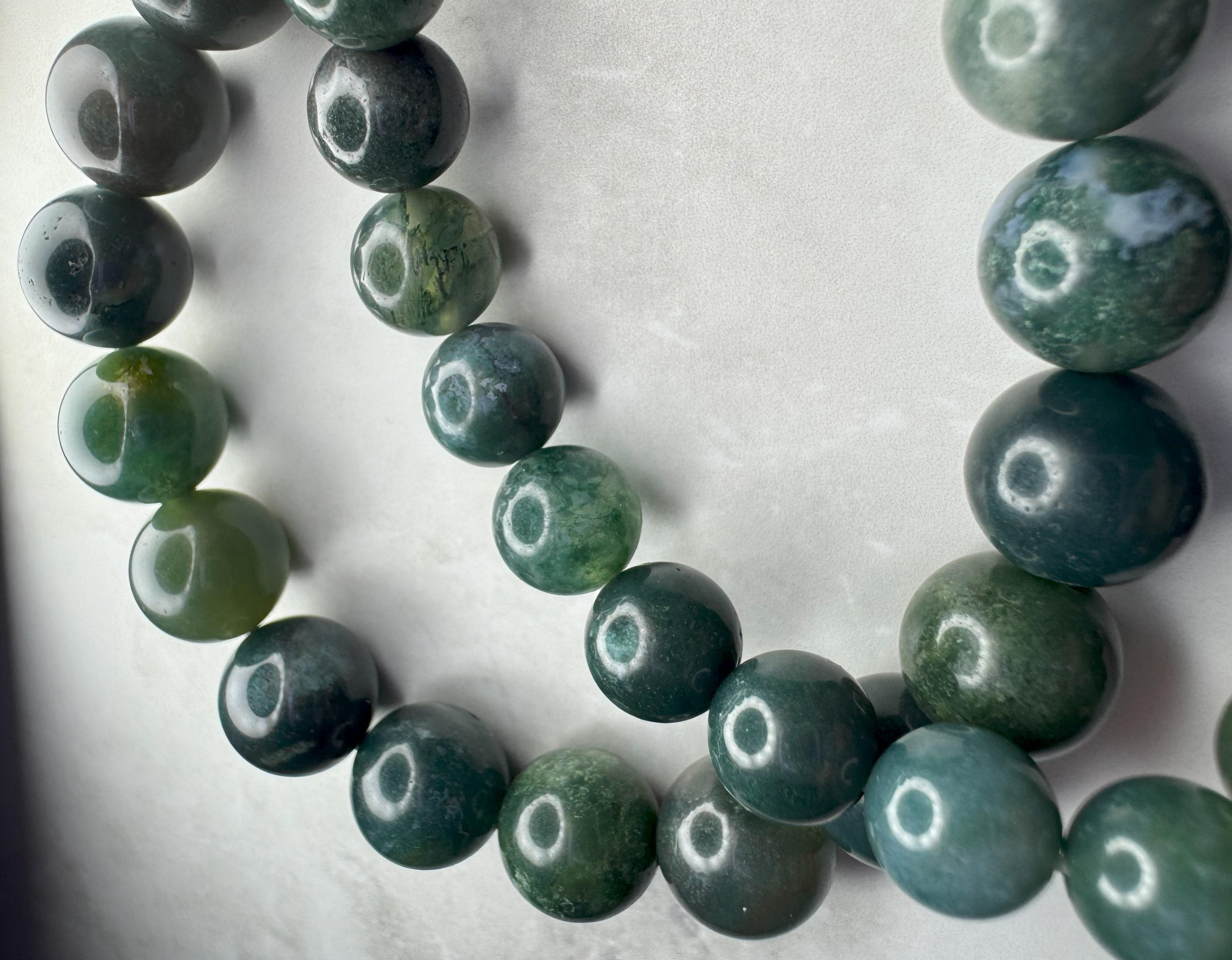 Green Moss Agate Bracelet (8mm)