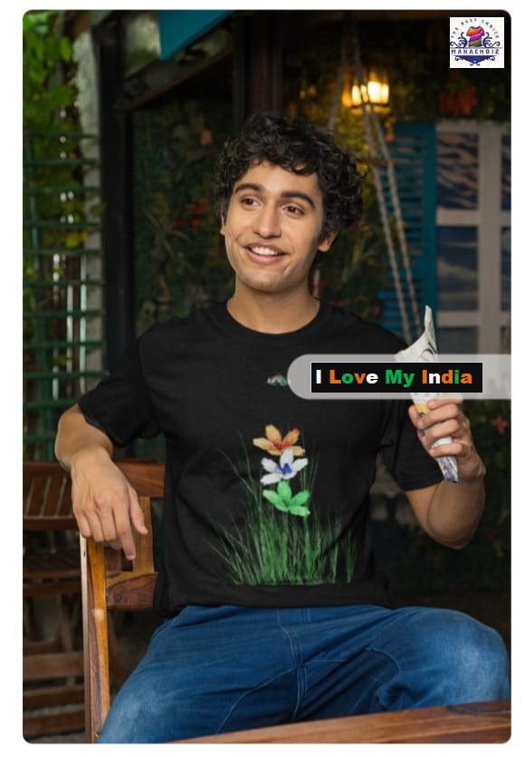 Floral Black T-Shirt