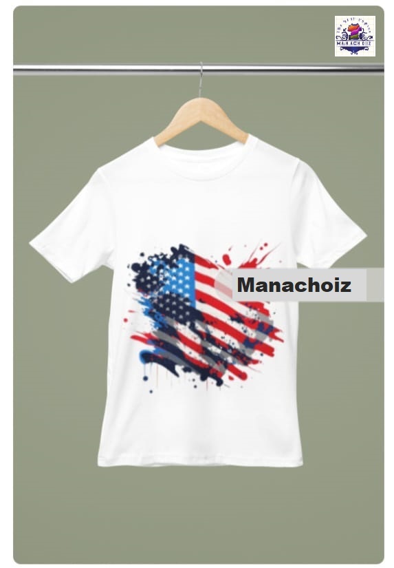 American Flag Graphic T-shirt