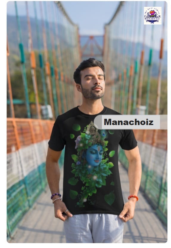 Artistic Graphic Lord Krishna T-shirt