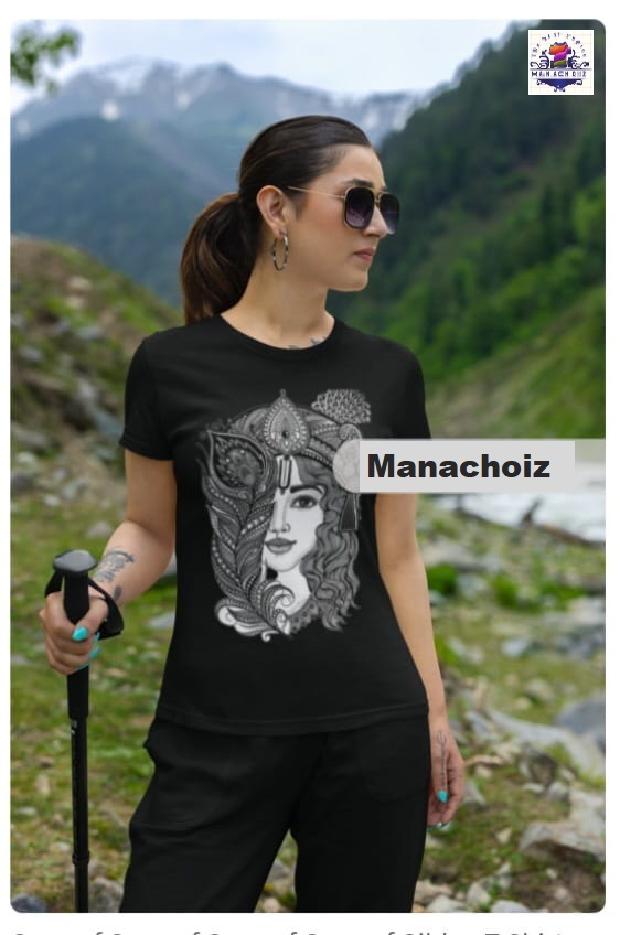 Shree Krishna Women's Graphic Print T-Shirt