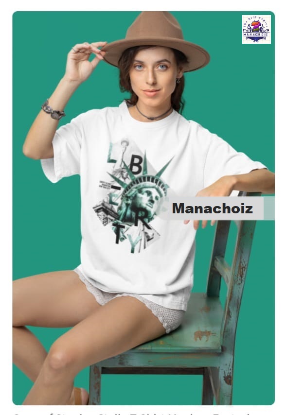 Statue of Liberty Graphic White T-Shirt