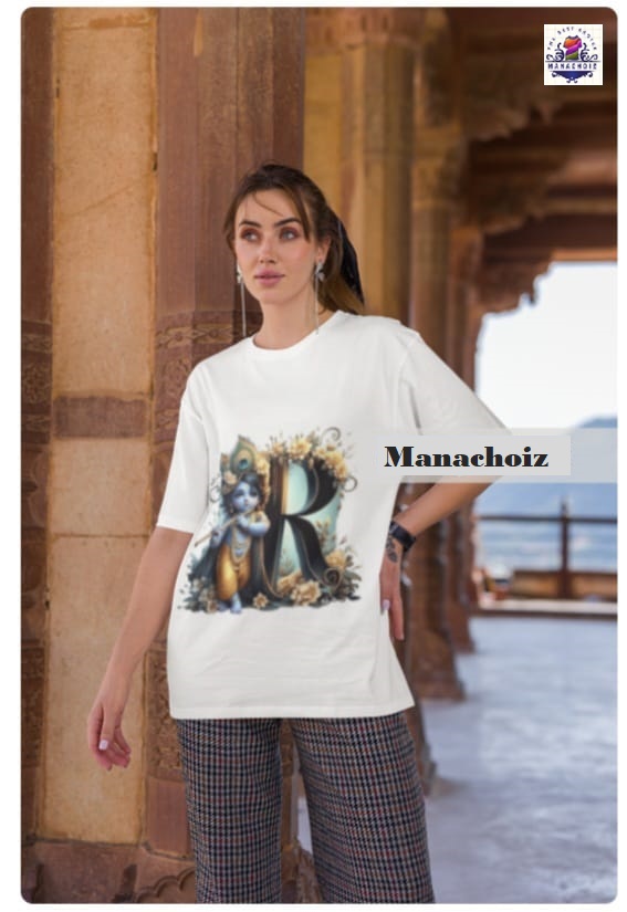 Black 'R' Graphic T-Shirt