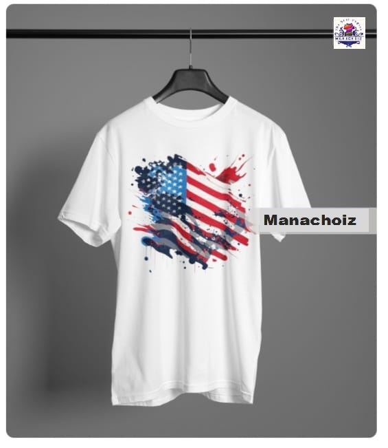 American Flag Graphic Tee