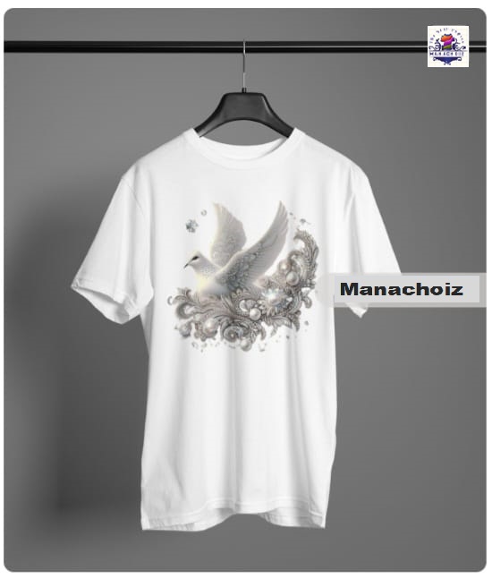 White Dove Graphic T-Shirt