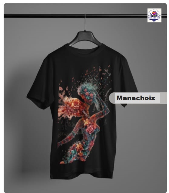 Colorful Artistic Print T-Shirt