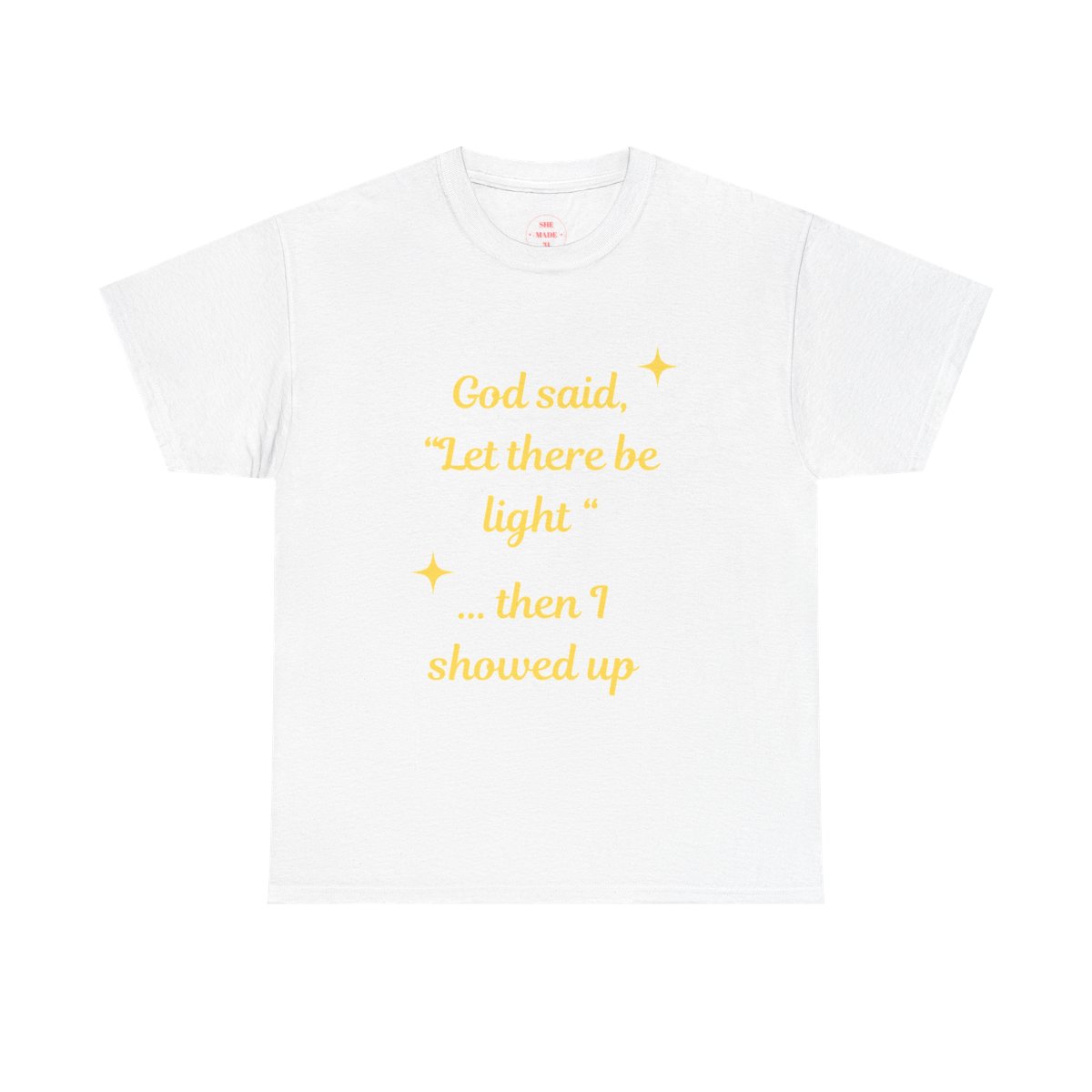 Unisex Heavy Cotton Tee 'Let There Be Light'
