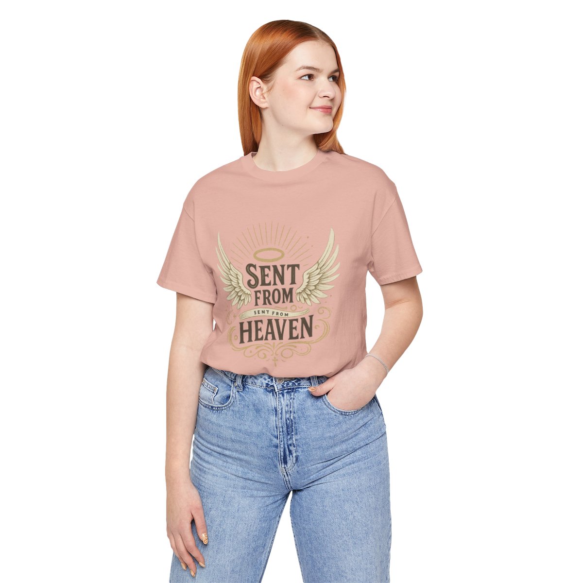 "Sent From Heaven" Unisex Tee - Inspirational Short Sleeve Shirt