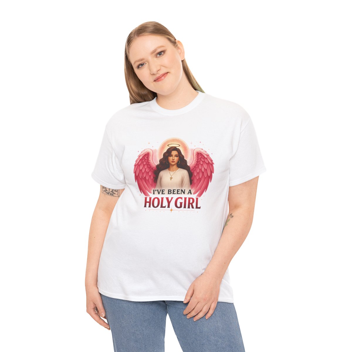 'I've Been a Holy Girl' Unisex Heavy Cotton Tee