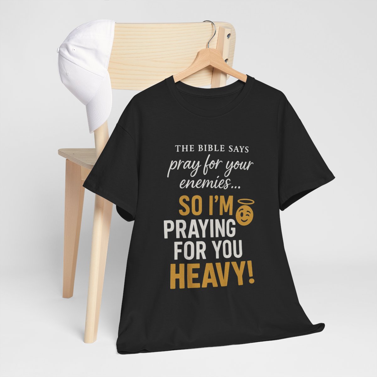 'Praying for You Heavy!' - Faith-Inspired Unisex Heavy Cotton Tee 