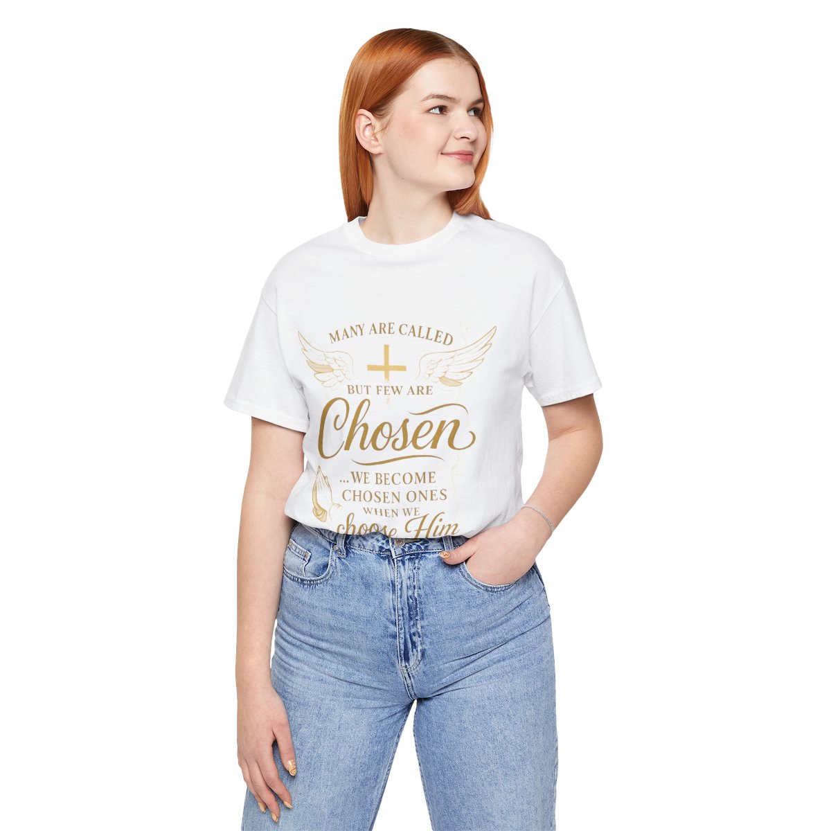 "Many Are Called, But Few Are Chosen" - Faith-Inspired Unisex Jersey Short Sleeve Tee 