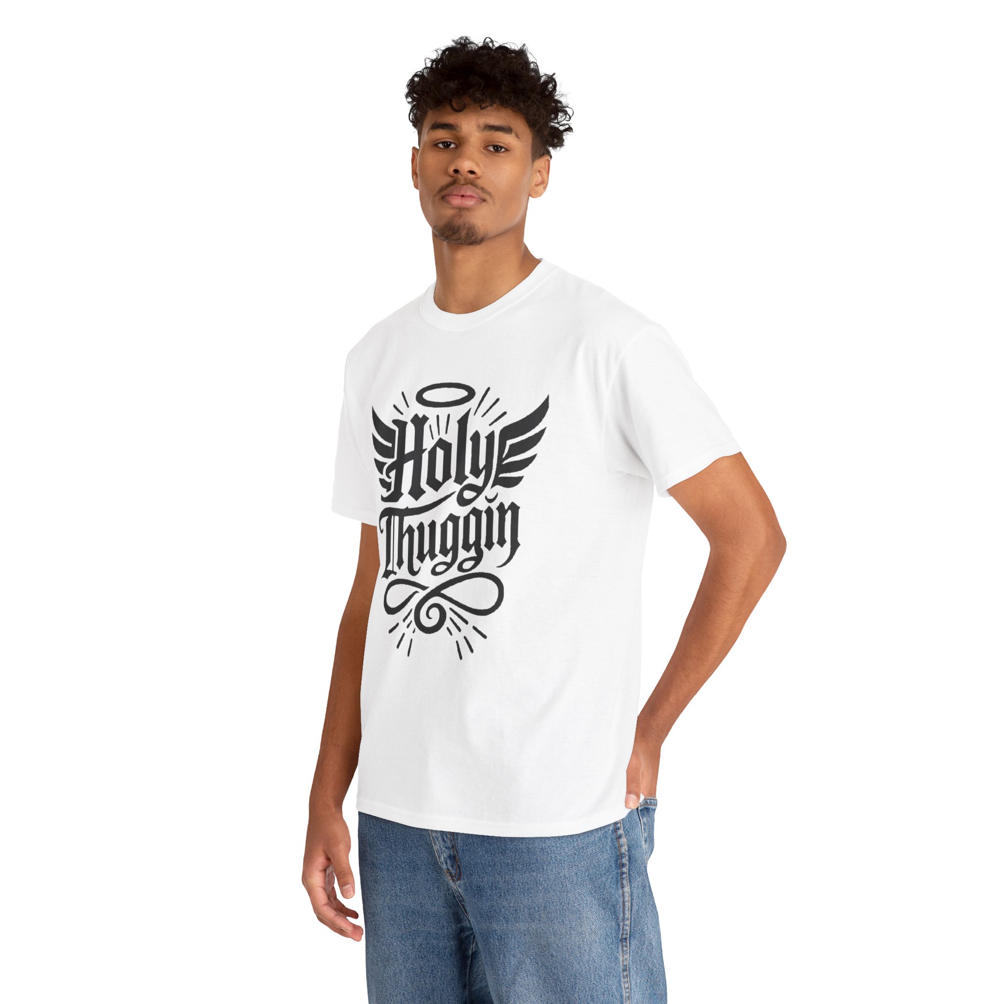 Holy Thuggin' Unisex Heavy Cotton Tee - Comfortable & Trendy Graphic T-Shirt