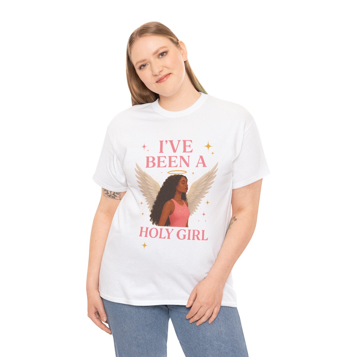 'I've Been a Holy Girl' Unisex Heavy Cotton Tee - Inspirational Graphic Shirt
