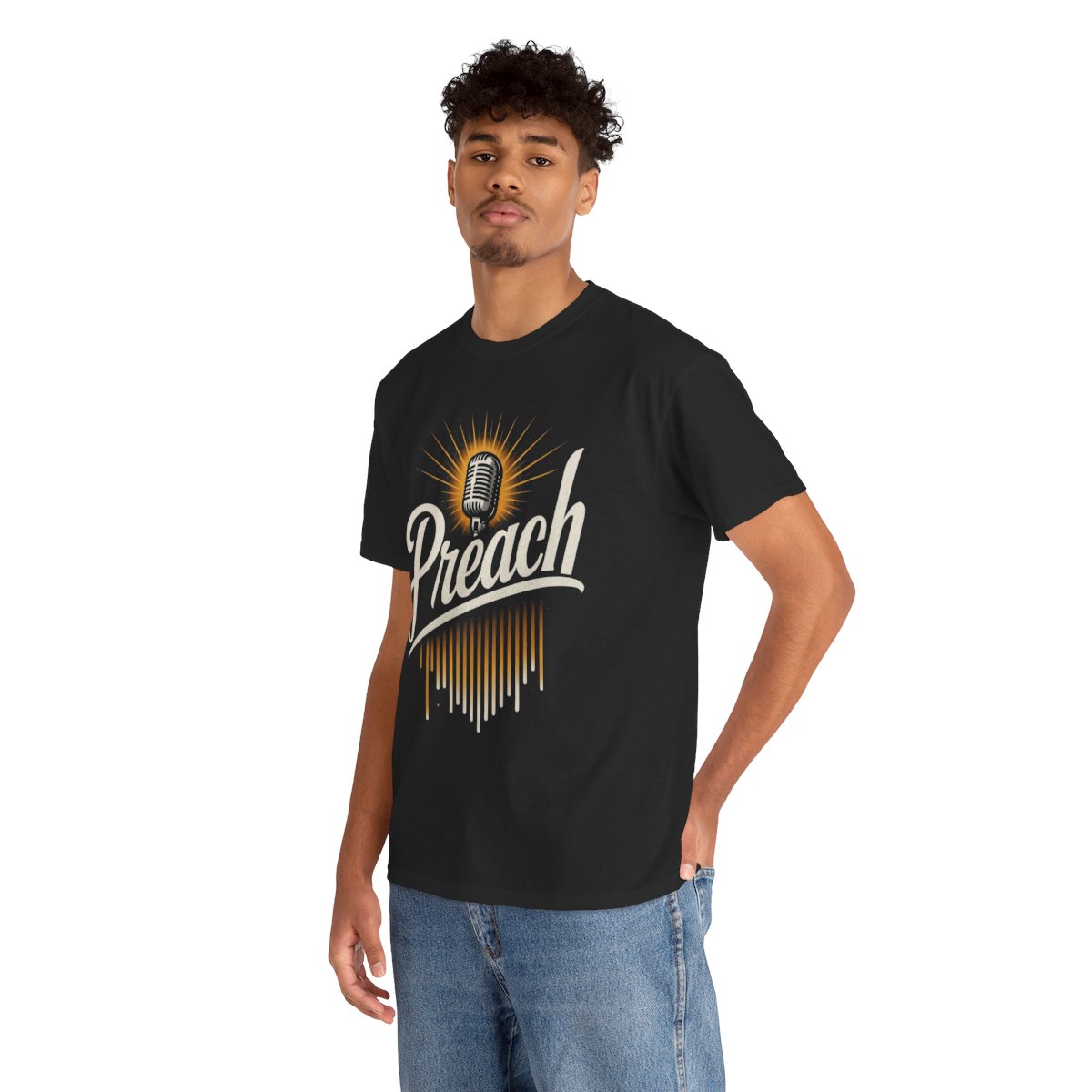  'Preach' - Inspirational Unisex Heavy Cotton Tee 