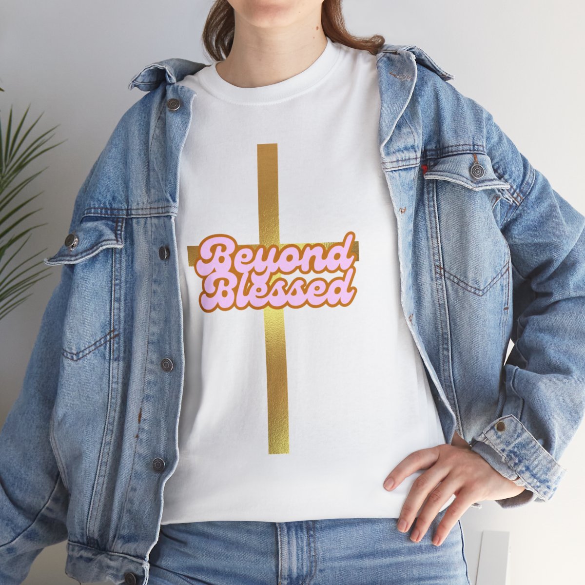 Beyond Blessed Unisex Heavy Cotton Tee - Inspirational Faith Shirt