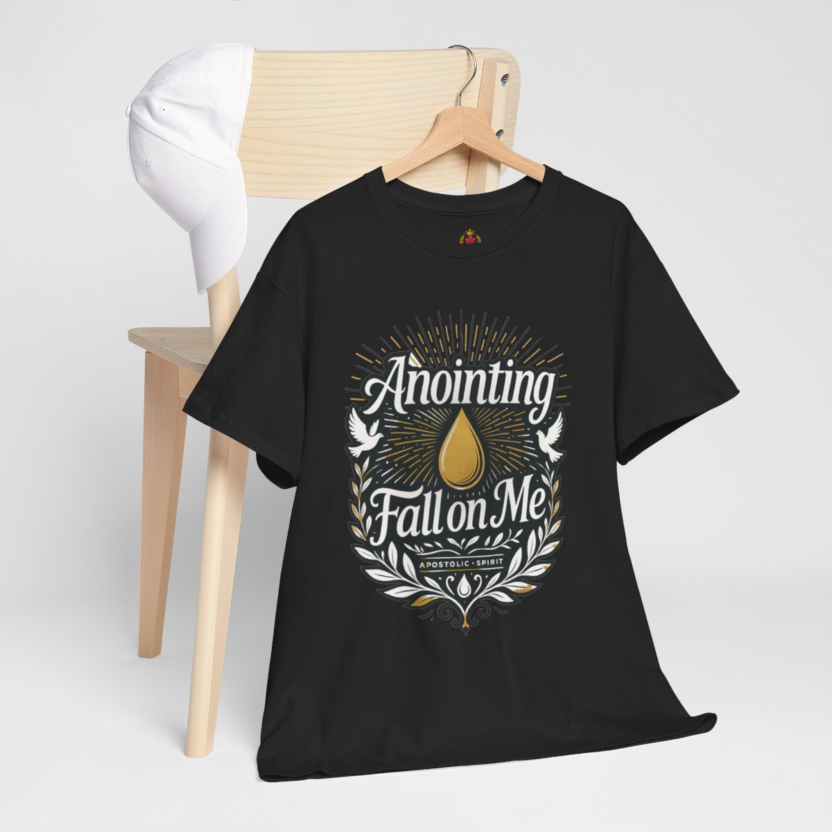 'Anointing Fall on Me' Unisex Cotton Tee - Inspirational Christian Apparel