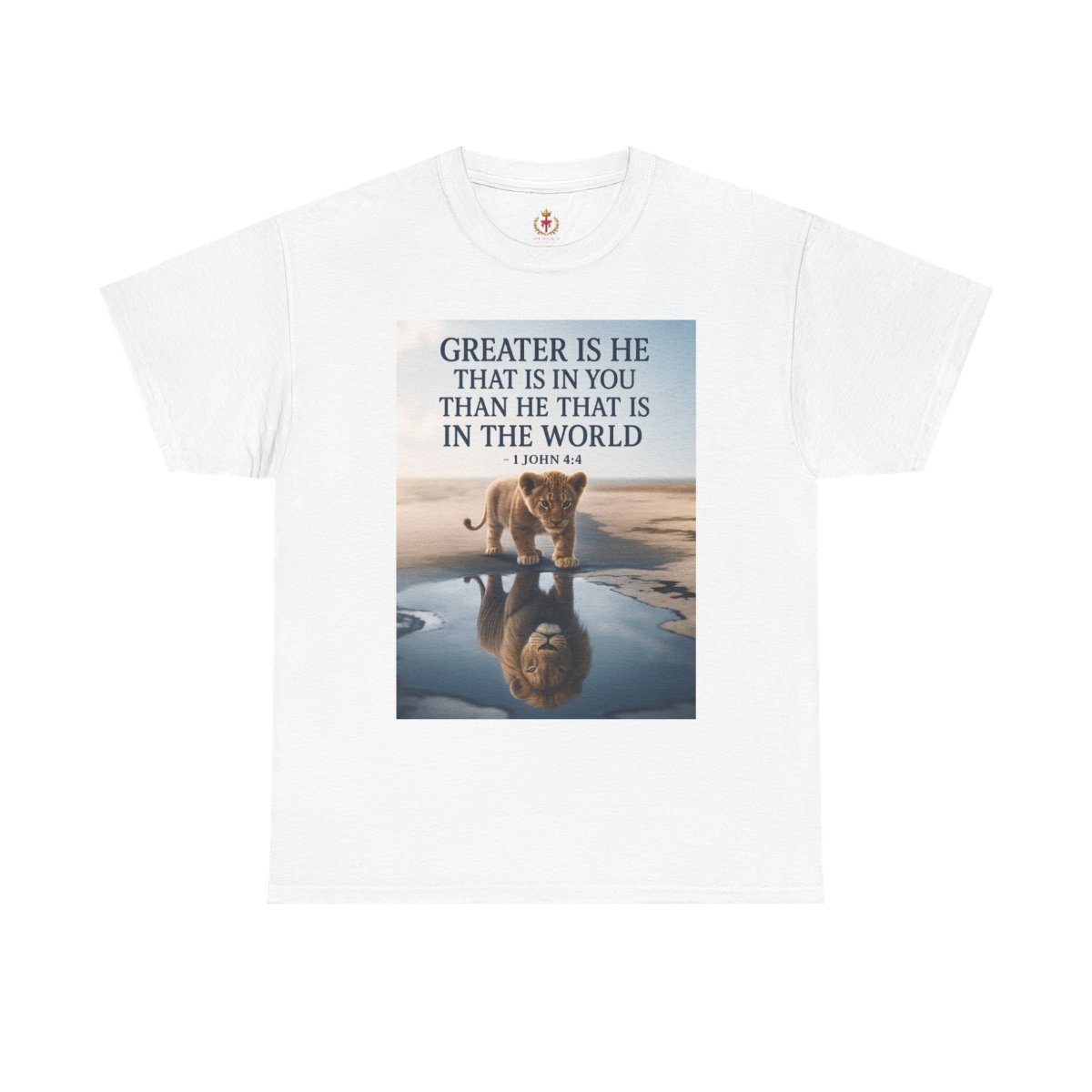  'Greater Is He That Is In You' - Inspirational Bible Verse Unisex Heavy Cotton Tee 