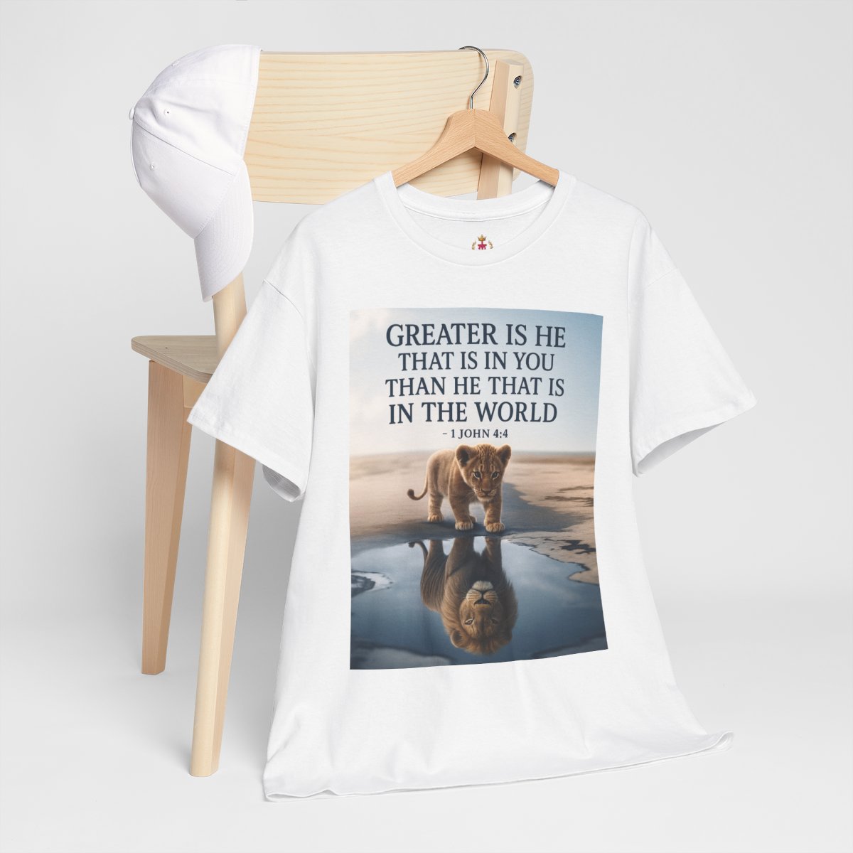  'Greater Is He That Is In You' - Inspirational Bible Verse Unisex Heavy Cotton Tee 