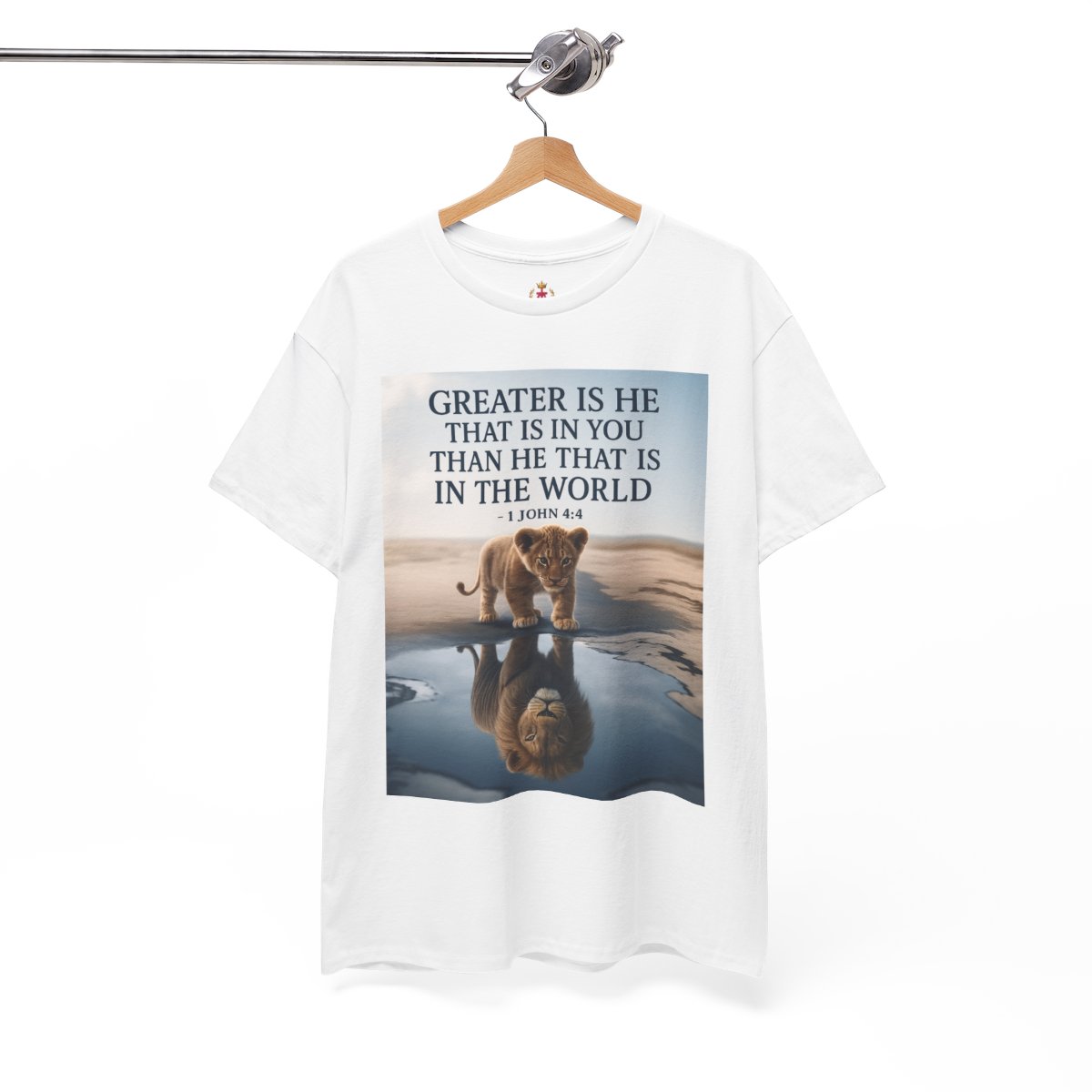  'Greater Is He That Is In You' - Inspirational Bible Verse Unisex Heavy Cotton Tee 