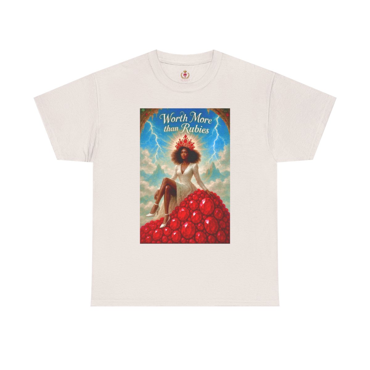 "Worth More Than Rubies" 'Day Version' Graphic White T-Shirt