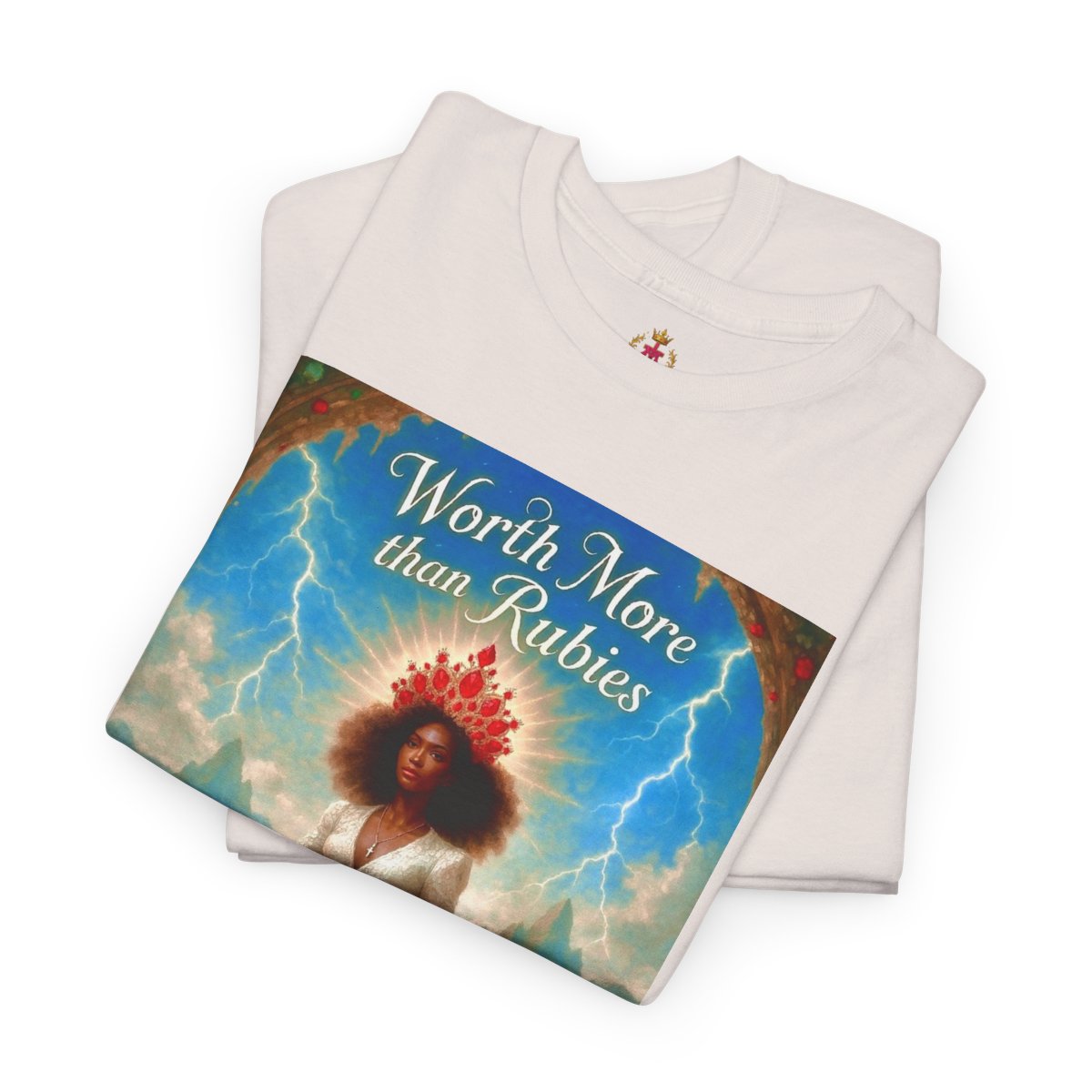 "Worth More Than Rubies" 'Day Version' Graphic White T-Shirt