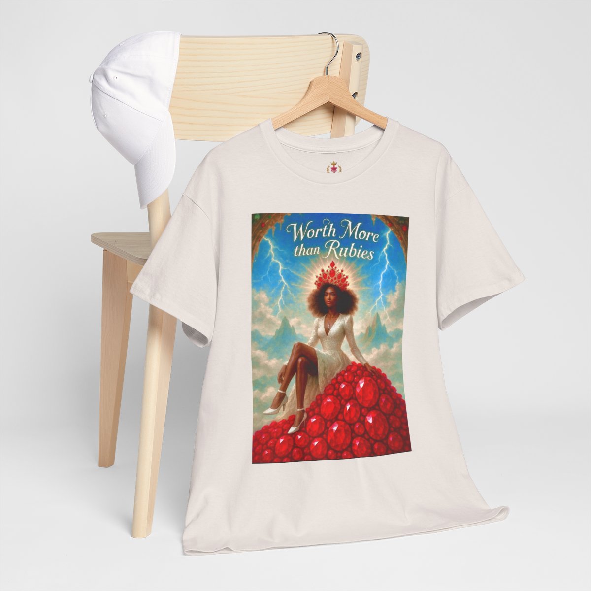 "Worth More Than Rubies" 'Day Version' Graphic White T-Shirt