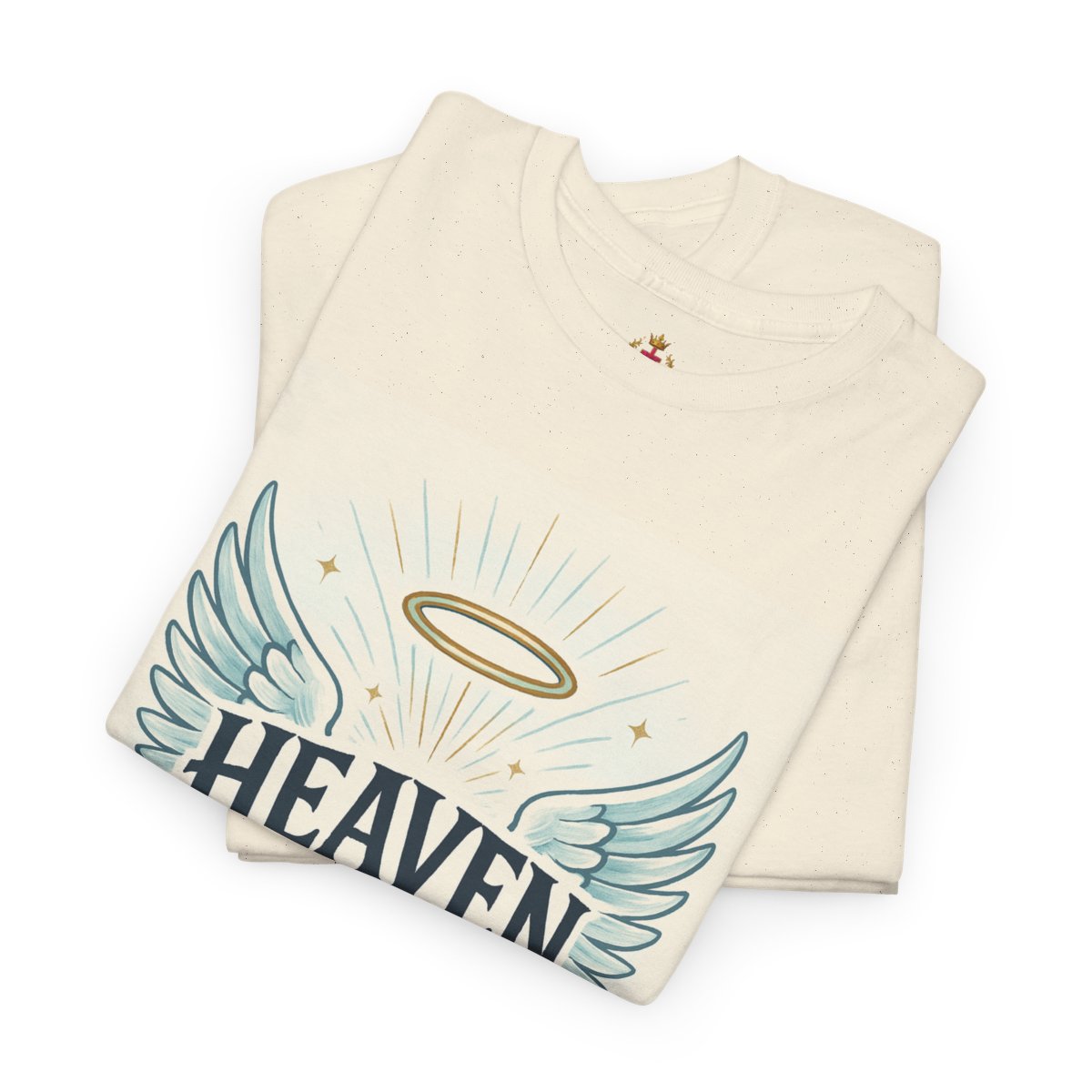 'Heaven Sent' Unisex Heavy Cotton Tee - Spiritual Angel Wings Design