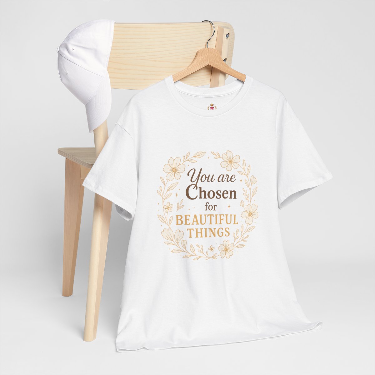  'You are Chosen for Beautiful Things' - Inspirational Unisex Heavy Cotton Tee 