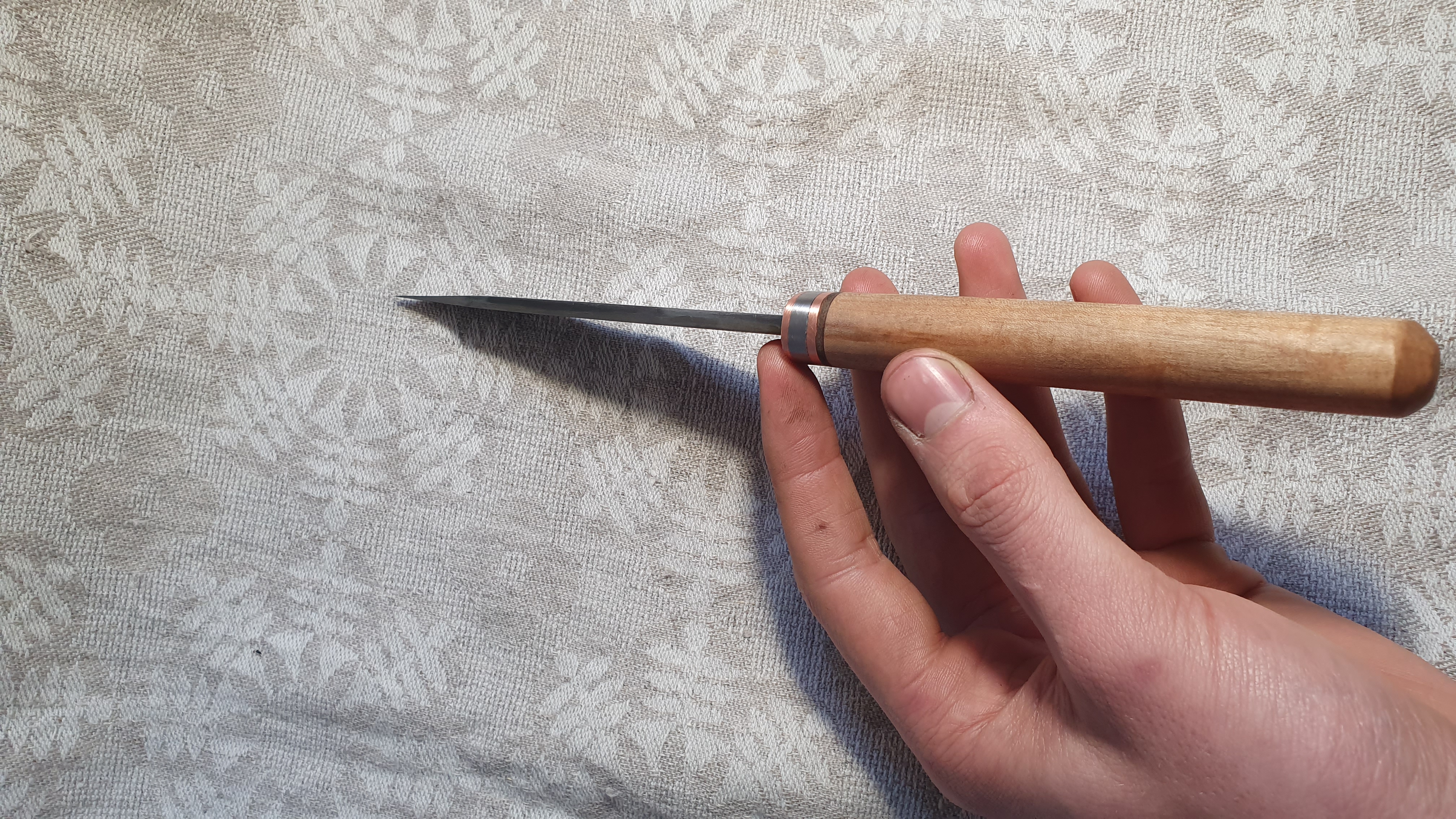 Peilis san-mai būdu su wrought iron (1)