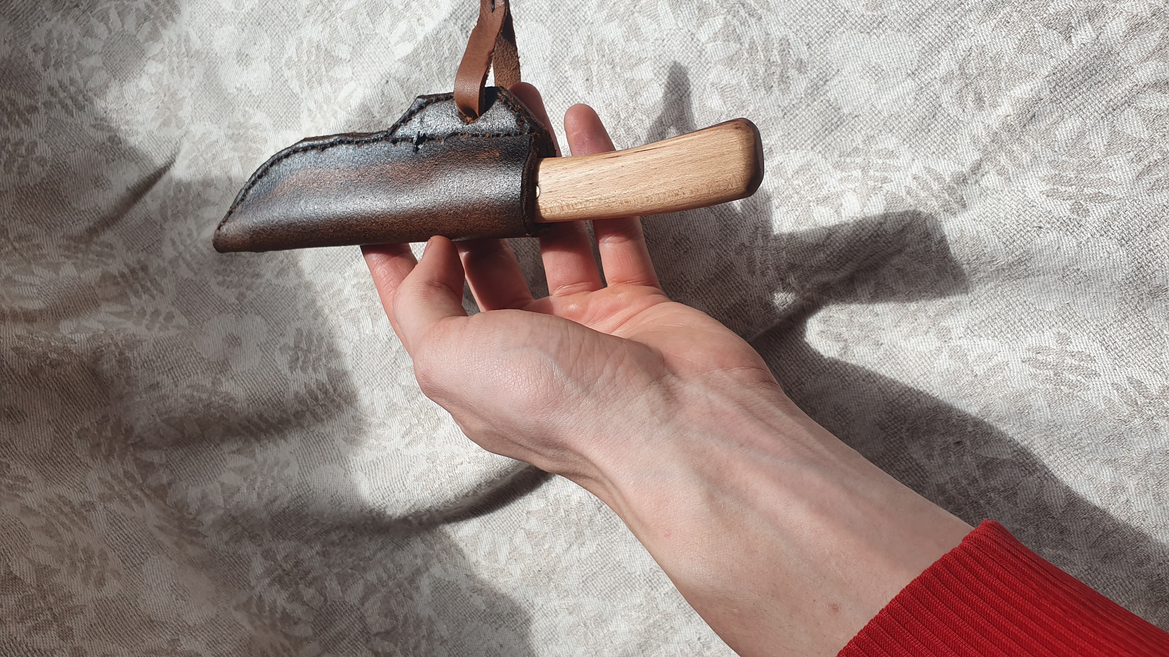 San-mai peilis su wrought iron (1).