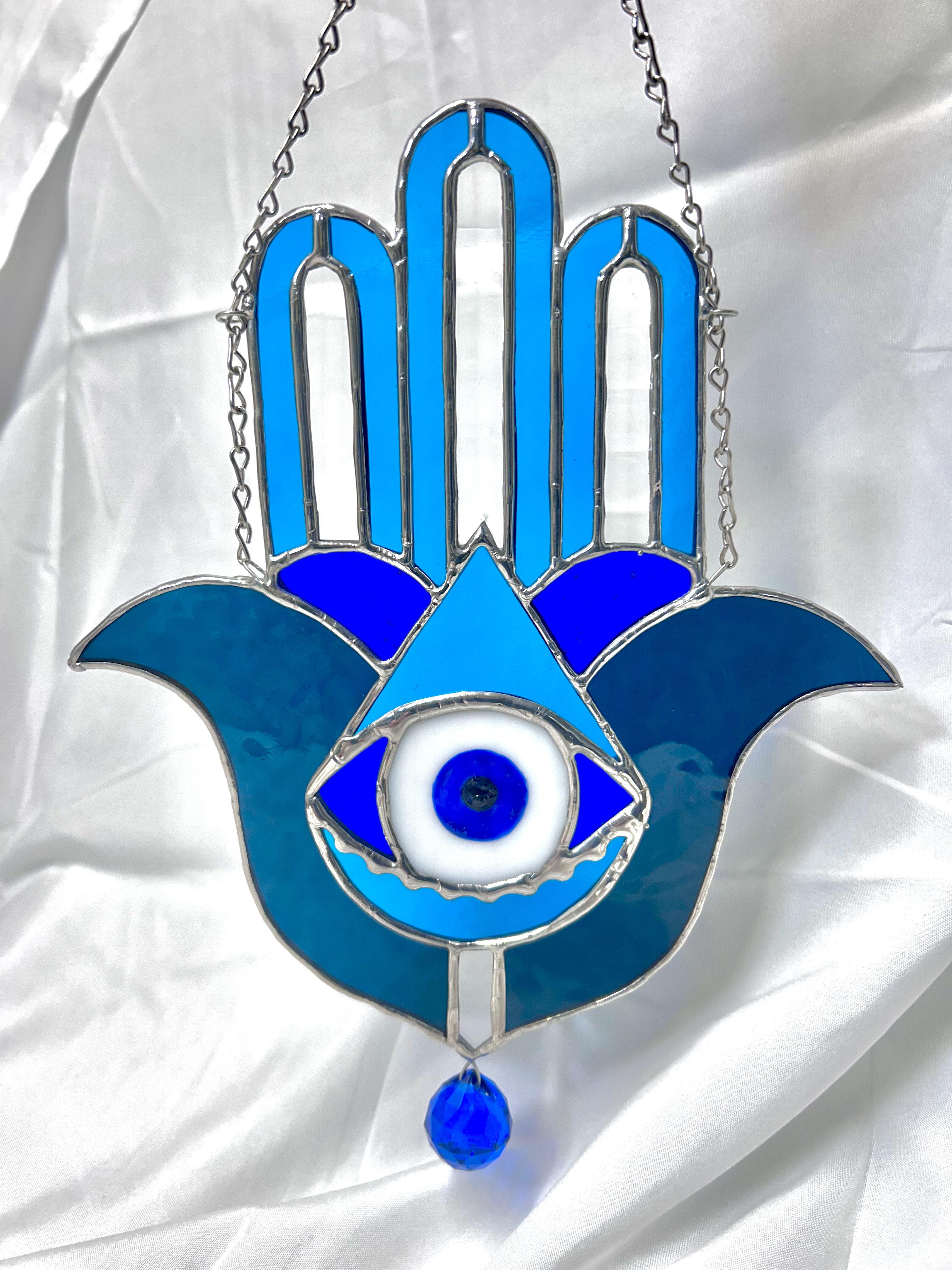 Hamsa Hand - Crystal Eye of Protection