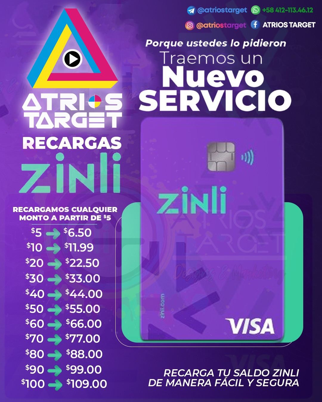 Zinli 70$