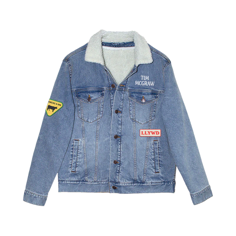 Patch Sherpa Denim Jacket