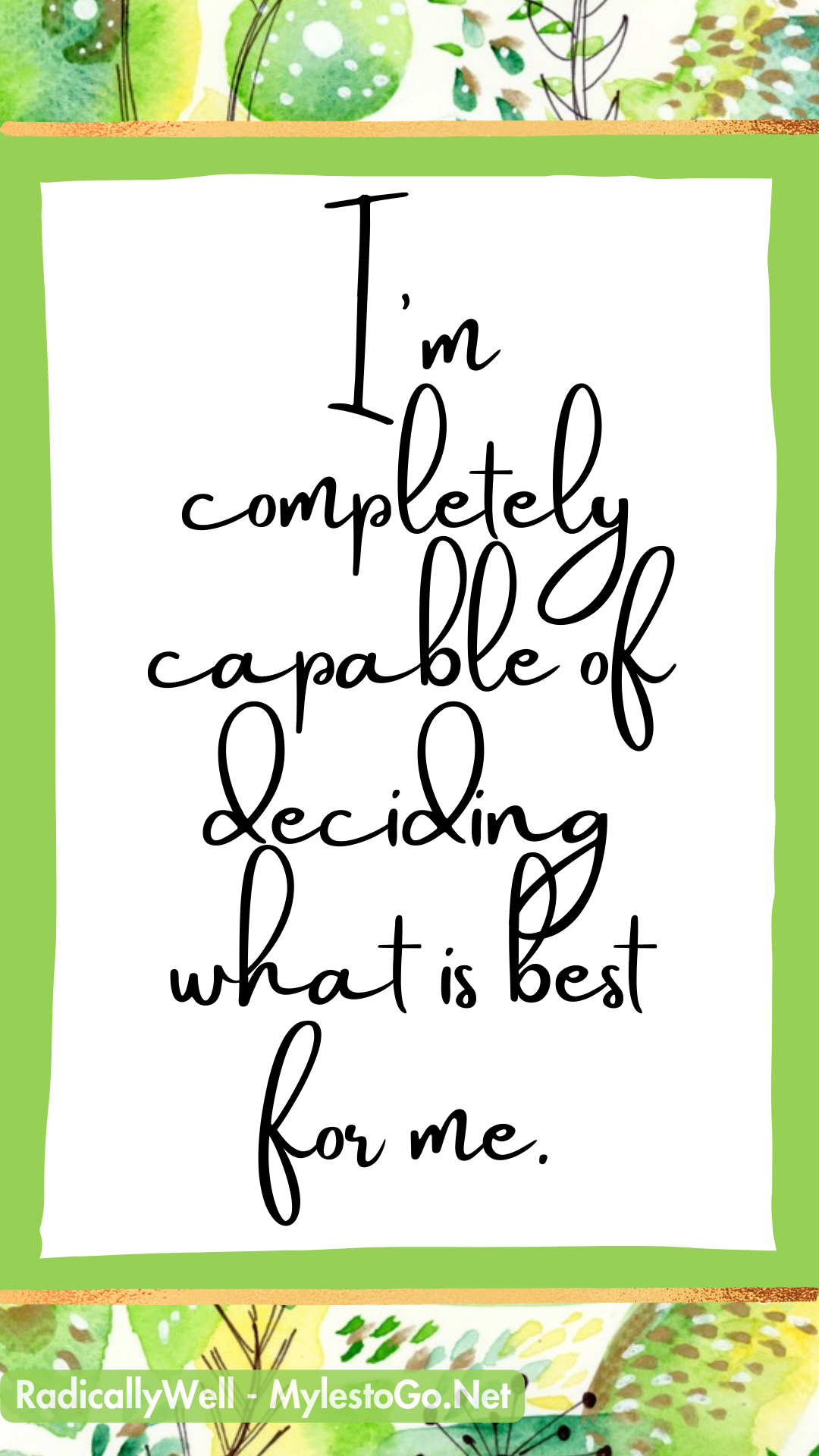 Radically Well Affirmation Card Deck