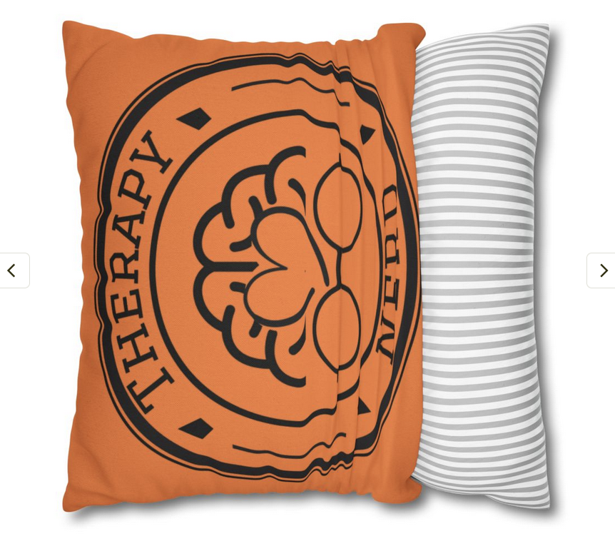 Therapy Nerd Pillowcase | Supports Mental Health, Geeky Home Accents