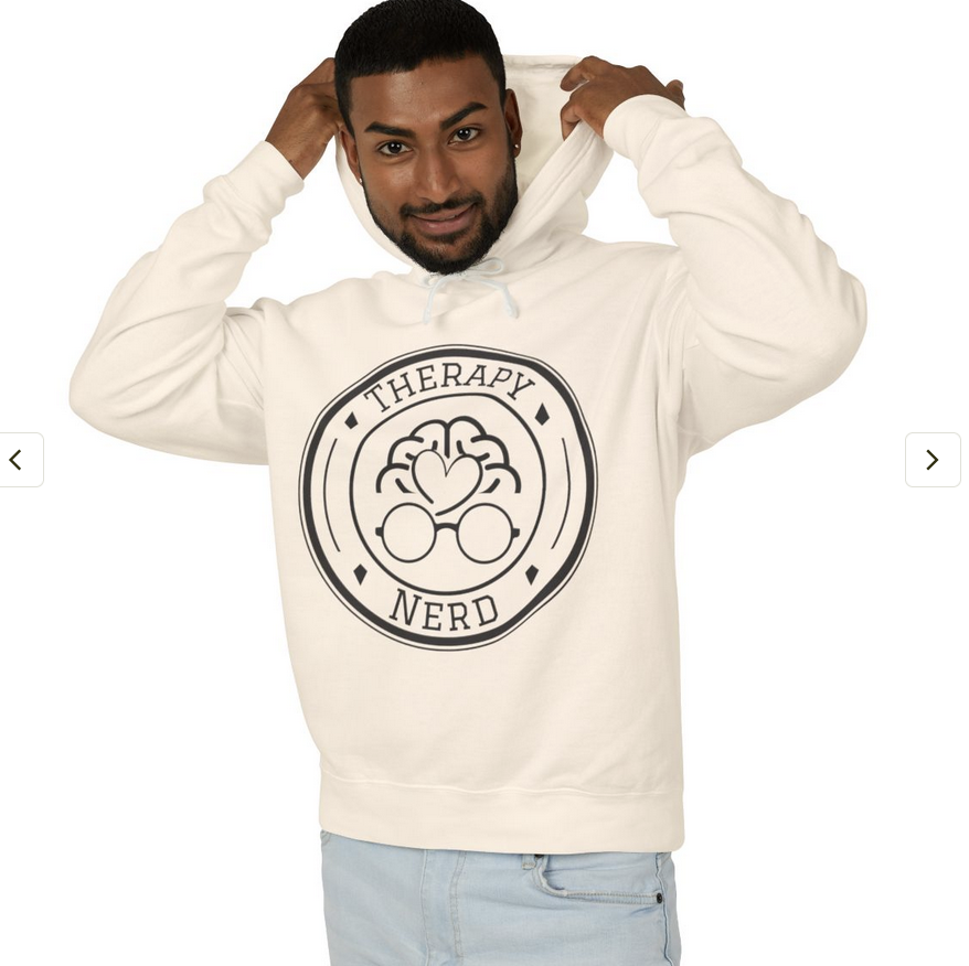 Therapy Nerd Hoodie | Unisex Lightweight Hooded Sweatshirt
