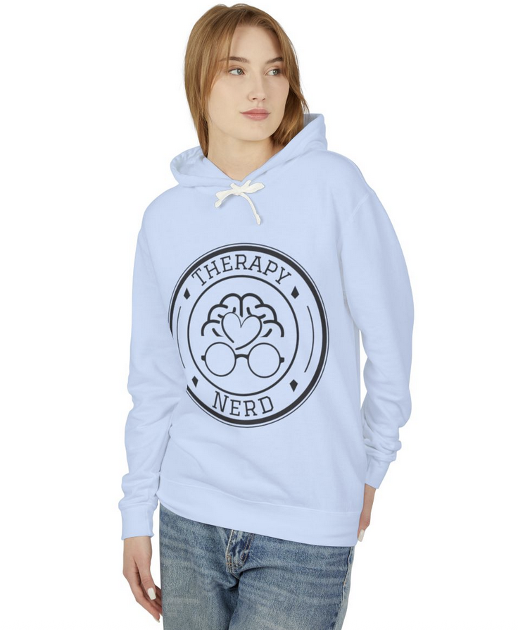 Therapy Nerd Hoodie | Unisex Lightweight Hooded Sweatshirt