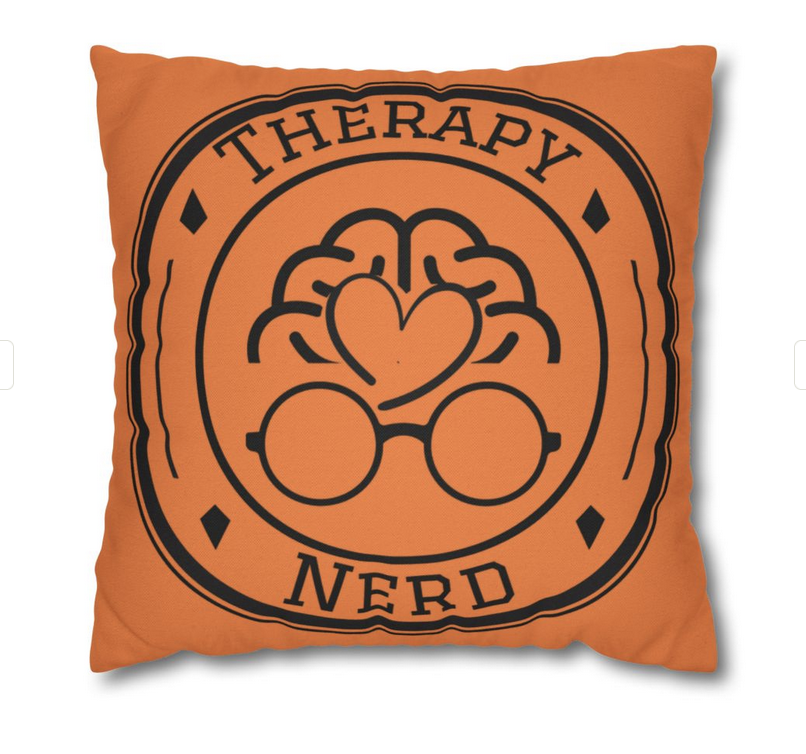 Therapy Nerd Pillowcase | Supports Mental Health, Geeky Home Accents