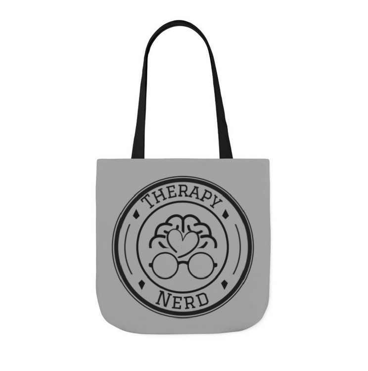 Therapy Nerd Canvas Tote | Mental Health Awareness, Eco-Friendly Shopping