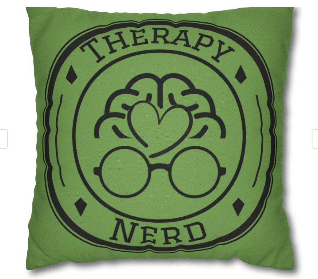 Therapy Nerd Pillowcase | Supports Mental Health, Geeky Home Accents